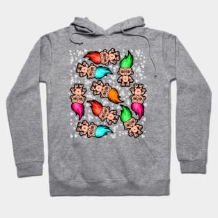 Troll Pattern Hoodie